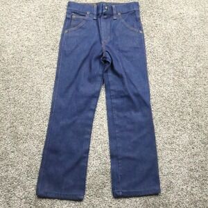 Sedgefield Jeans Boys Size 8 Dark Wash Denim Straight Leg USA raw 70s vintage‎